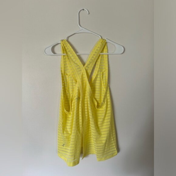 Zyia Nimbus Lemon Yellow Split Back Tank Top - Picture 8 of 10